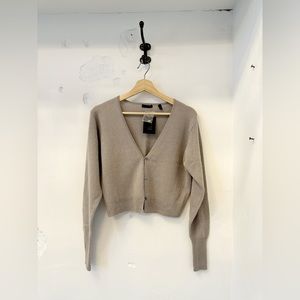 New ATM Cashmere Cropped Cardigan